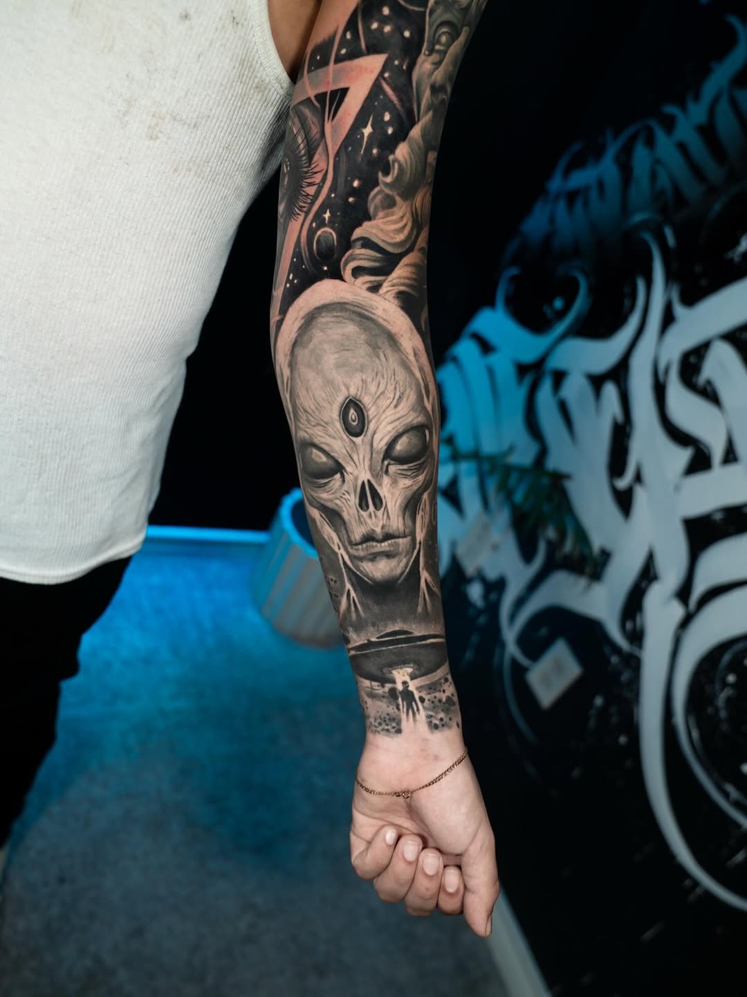 Tattoo by @saekone1 β realism, black_and_grey