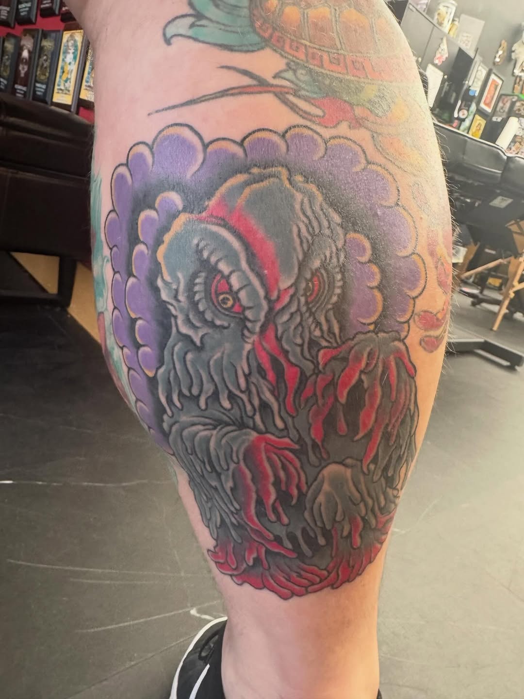 Tattoo by @tattoosbybobcat — japanese_irezumi, black_and_grey
