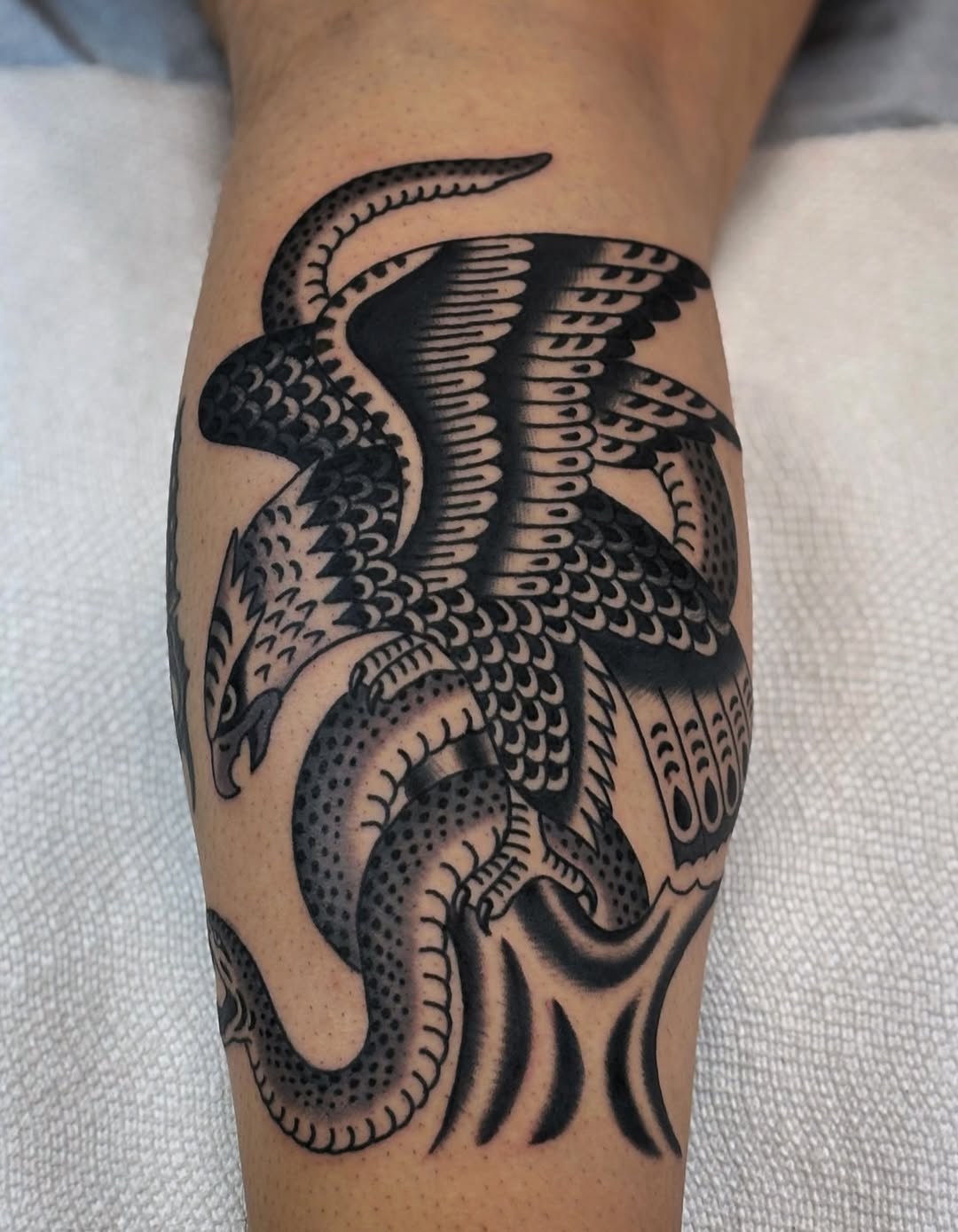 Tattoo by @benfiedler — american_traditional, black_and_grey