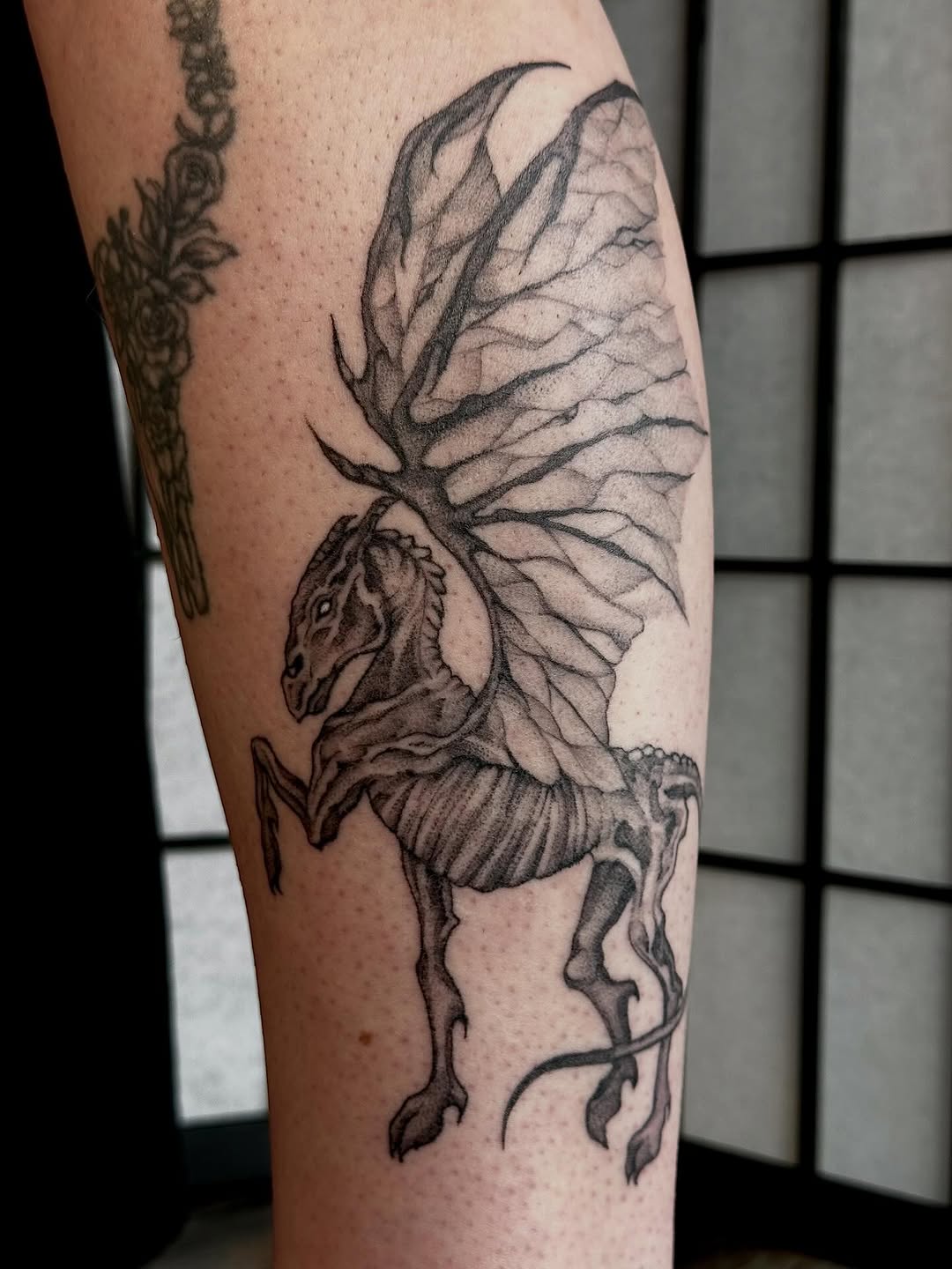 Tattoo by @chronicloving — dotwork