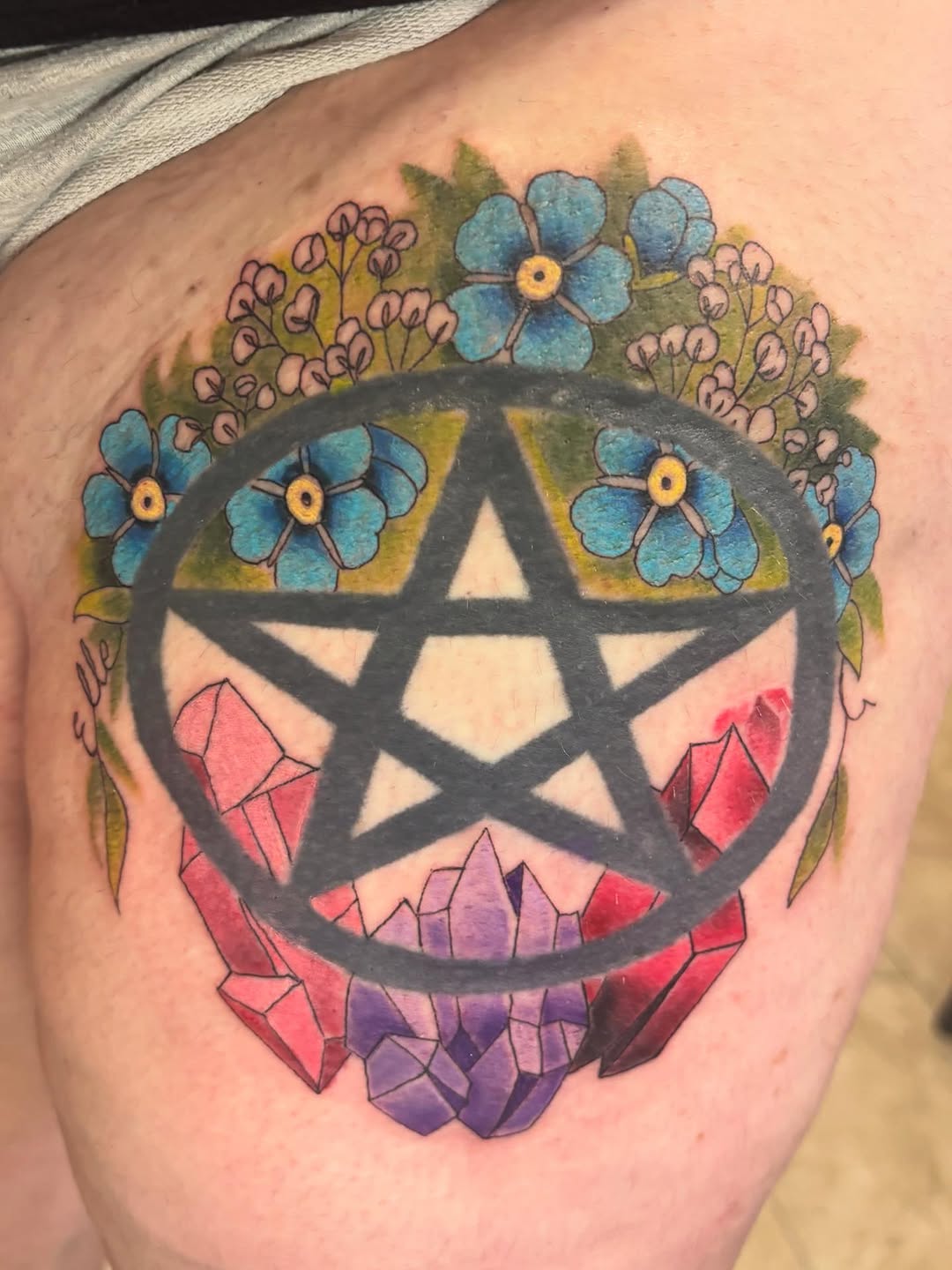 Tattoo by @siekay โ geometric, dotwork