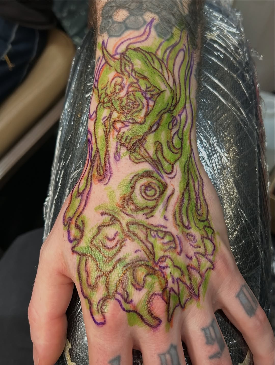 Tattoo by @craiggardyan — blackwork, trash_polka