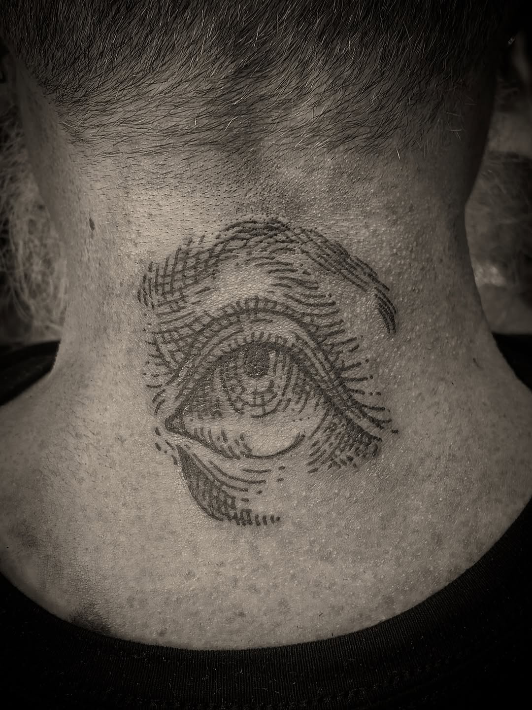 Tattoo by @cammerondamnit — black_and_grey, illustrative