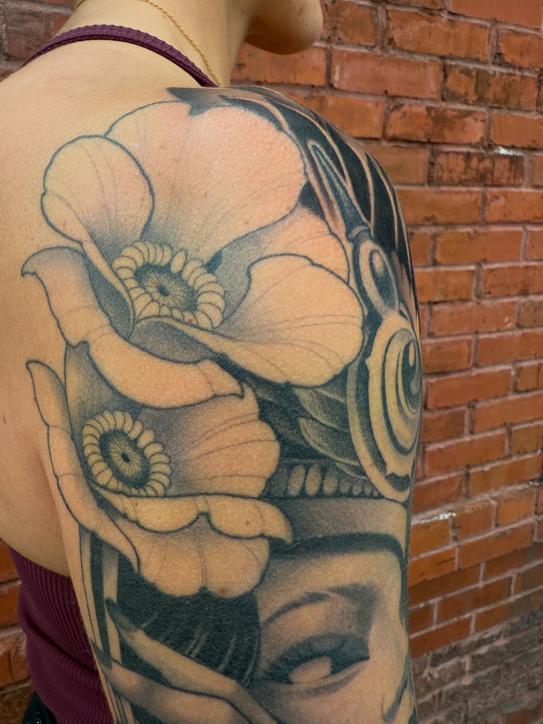 Tattoo by @cvaldestattoos — realism, black_and_grey