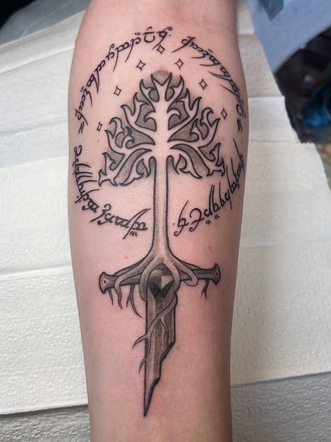 Tattoo by @josh_etch_tattoo — black_and_grey