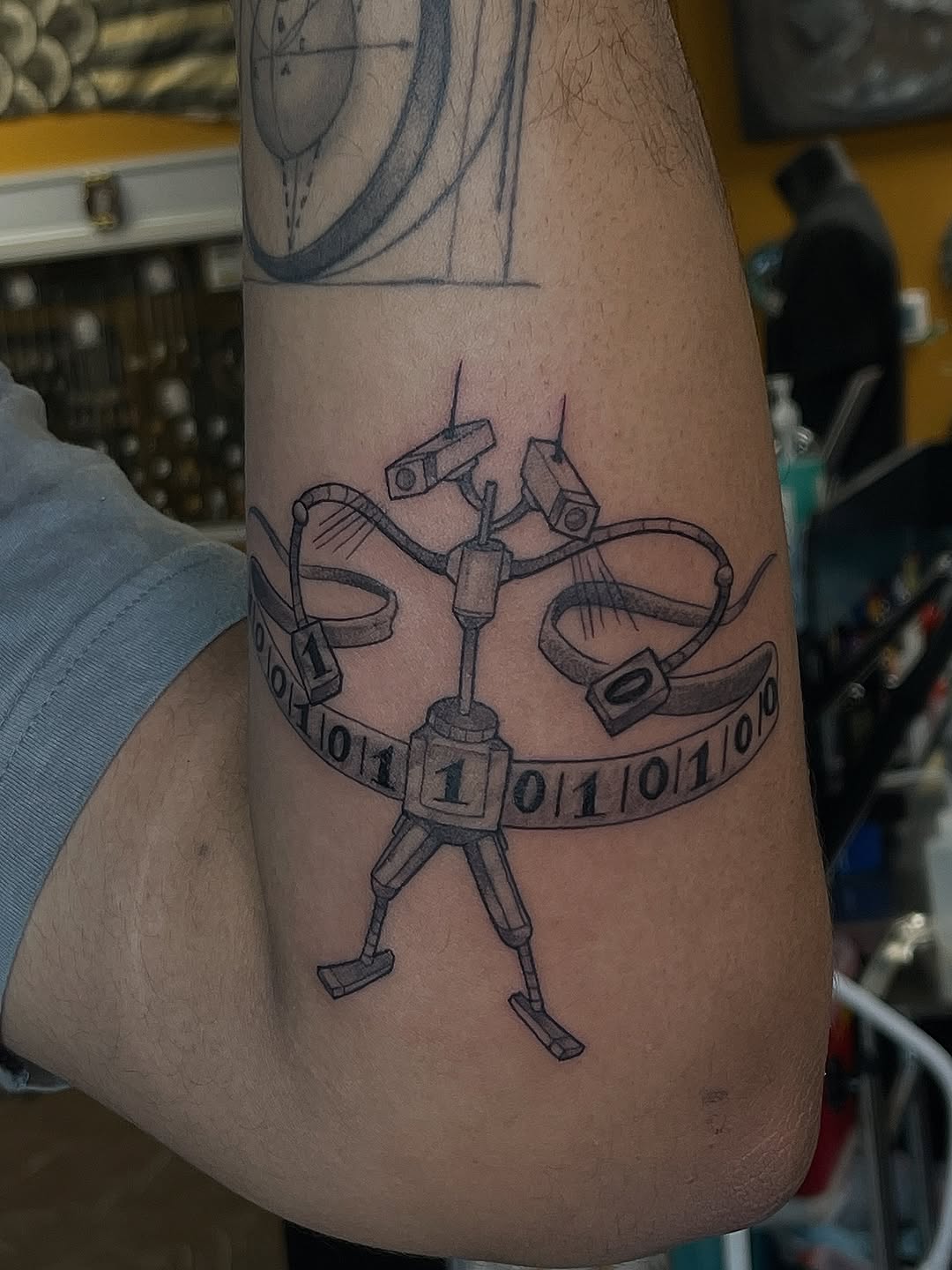 Tattoo by @josh_etch_tattoo — black_and_grey