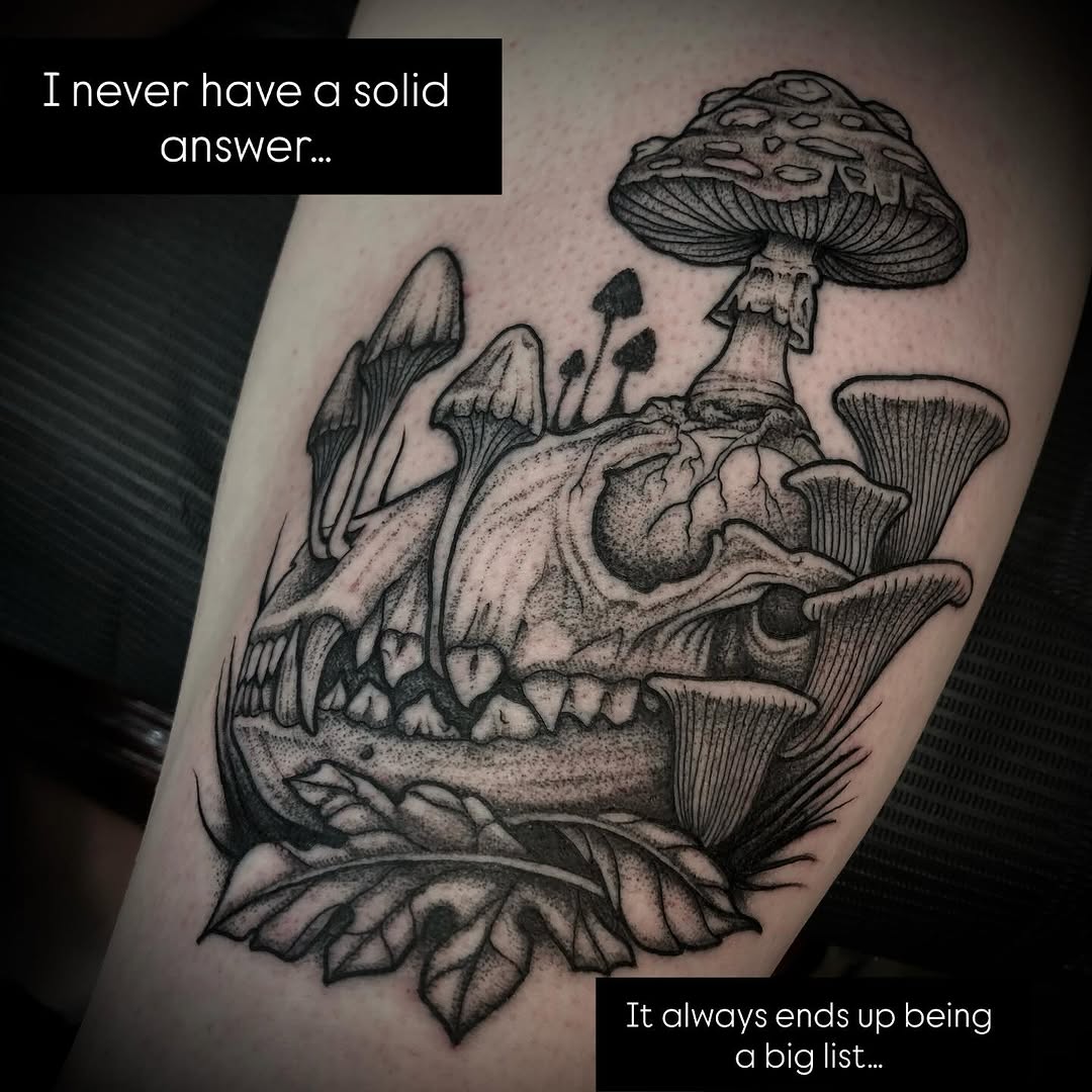 Tattoo by @velesara_tattoo — black_and_grey, dark_realism