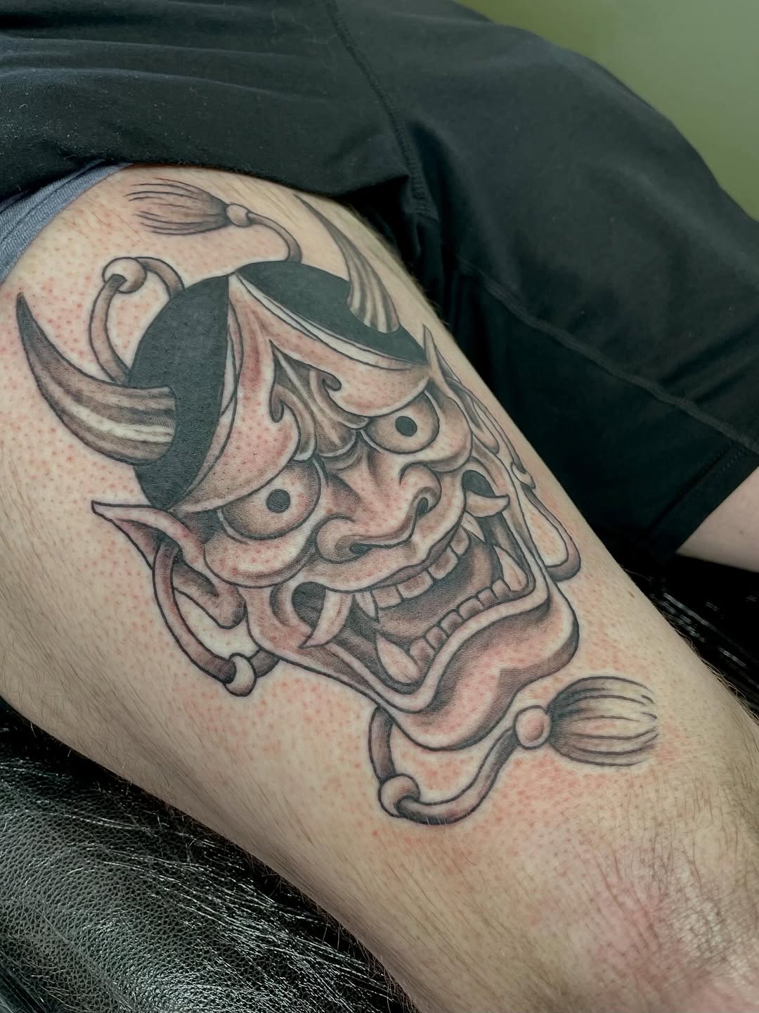 Tattoo by @mharristattoos — japanese_irezumi, black_and_grey