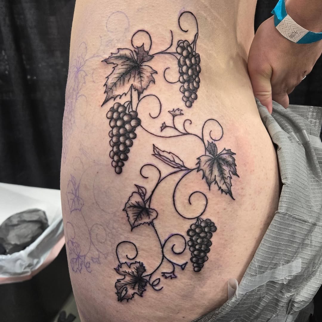 Tattoo by @t.rubio909 — illustrative, black_and_grey