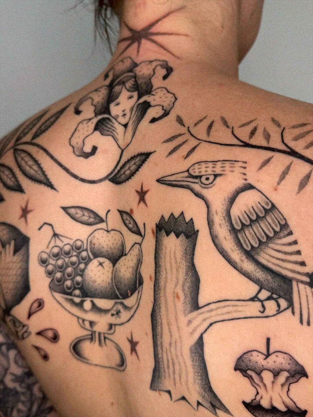 Tattoo by @inkshame — black_and_grey