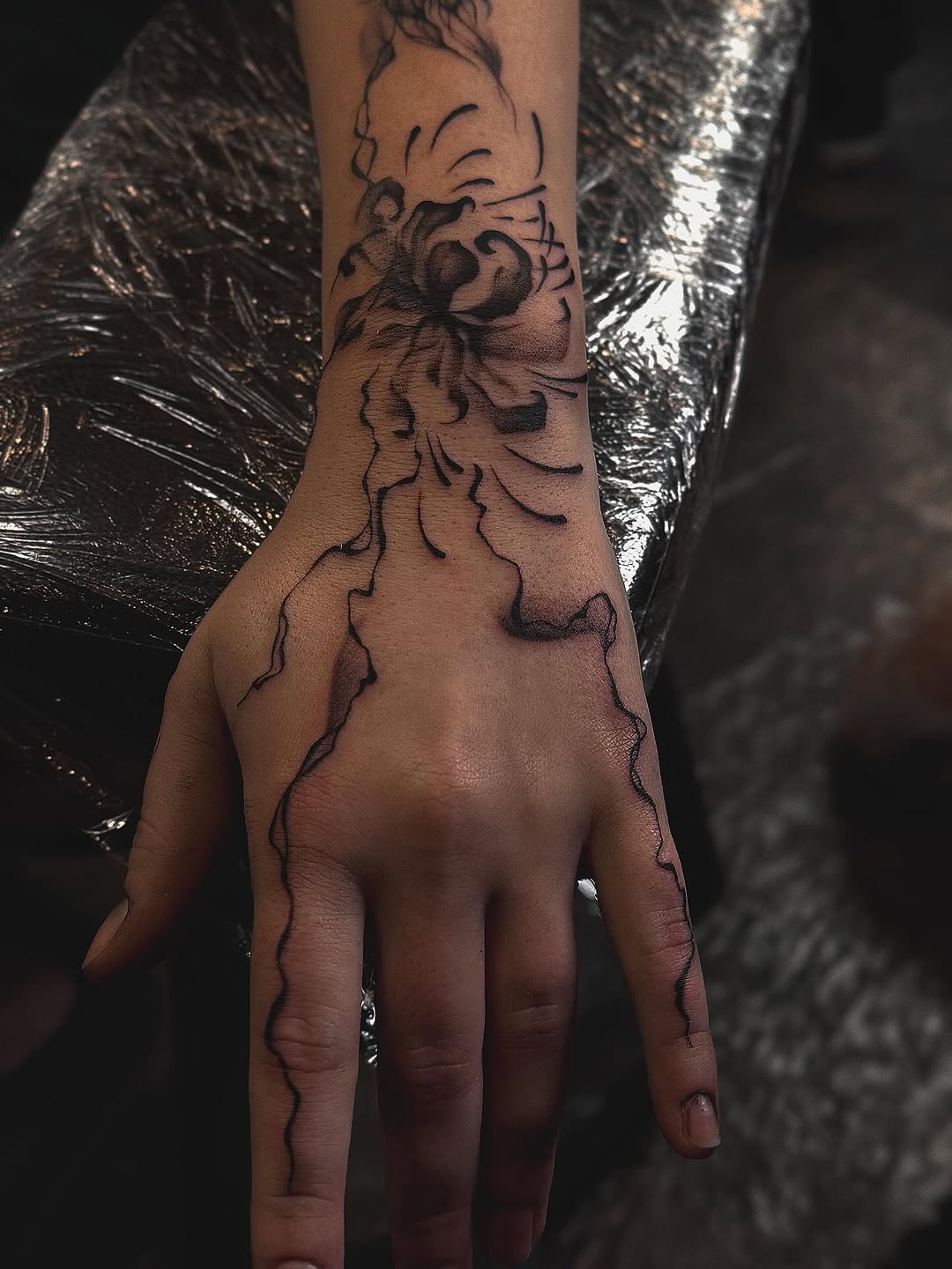 Tattoo by @brknsocialclub — blackwork, fine_line