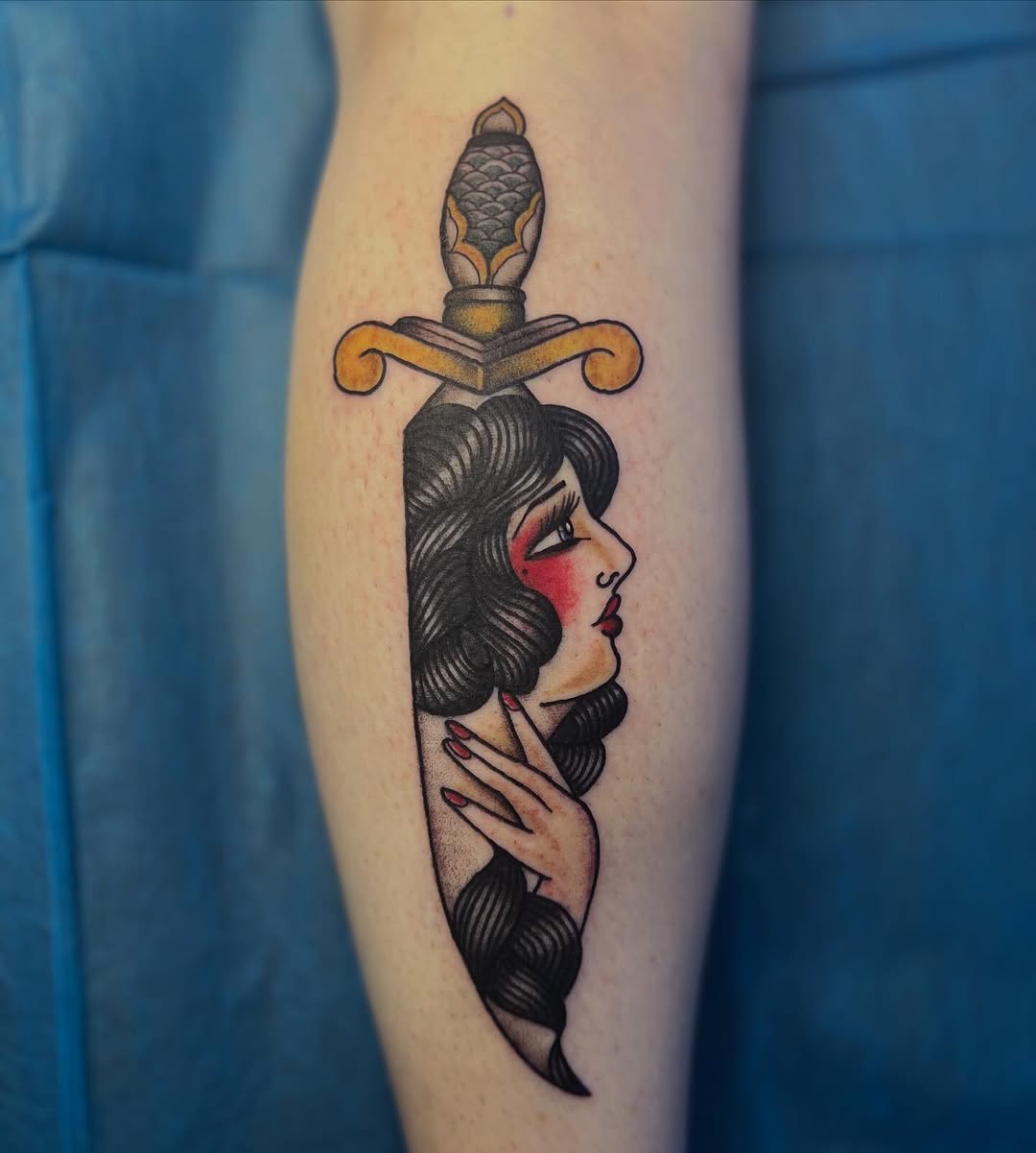 Tattoo by @vickycoleman — american_traditional, illustrative