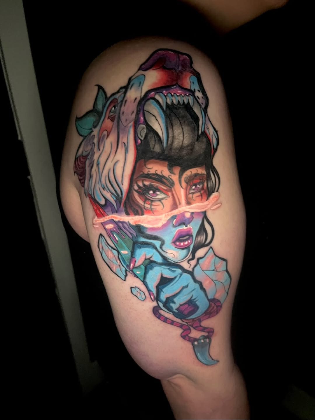 Tattoo by @devillepinson — new_school