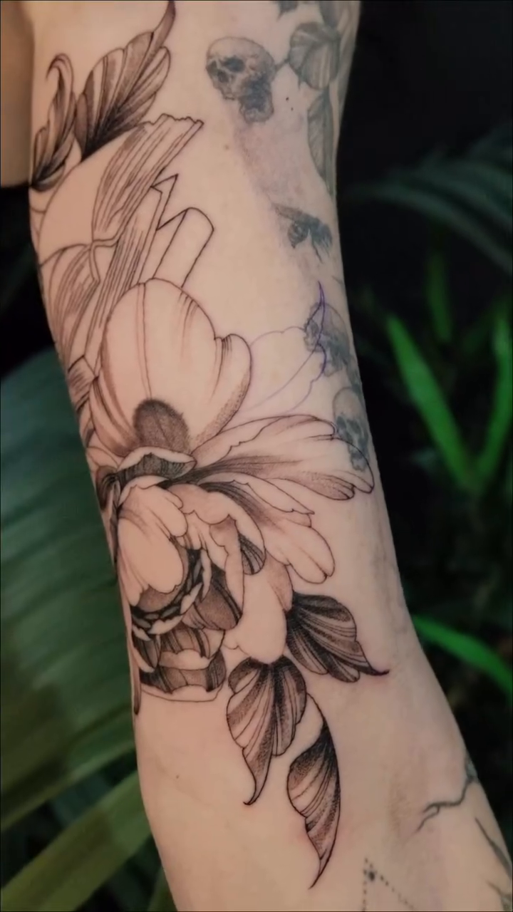 Tattoo by @joeyjazztattoos — illustrative, black_and_grey
