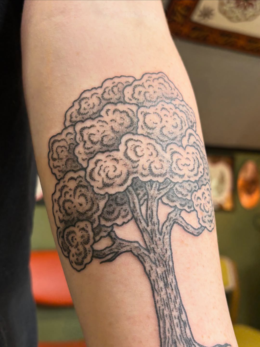 Tattoo by @raemarieshaktiii — black_and_grey, dotwork