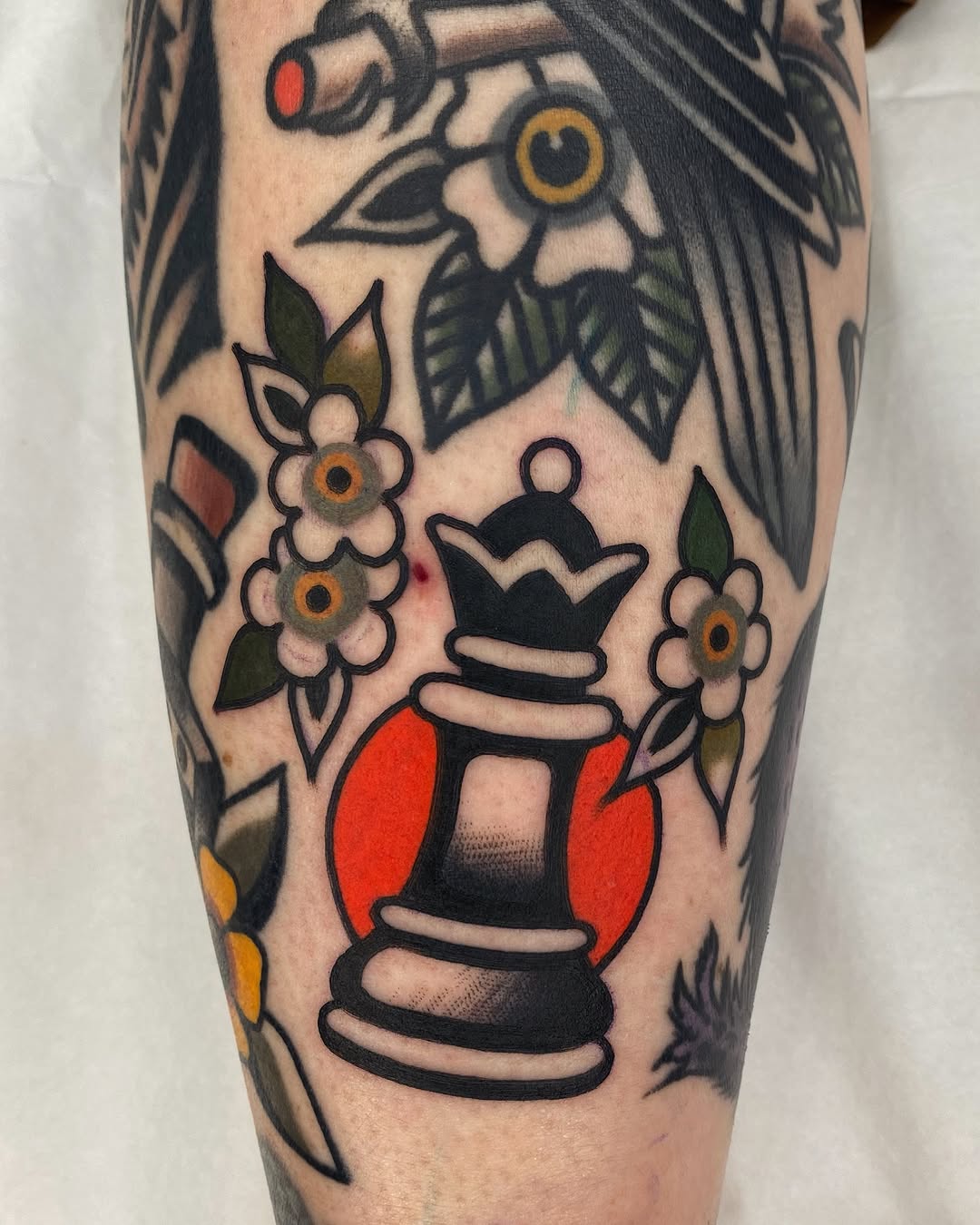 Tattoo by @wes_art_ — american_traditional, illustrative