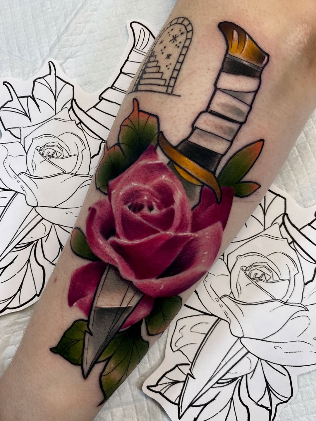 Tattoo by @leefscented — american_traditional, realism