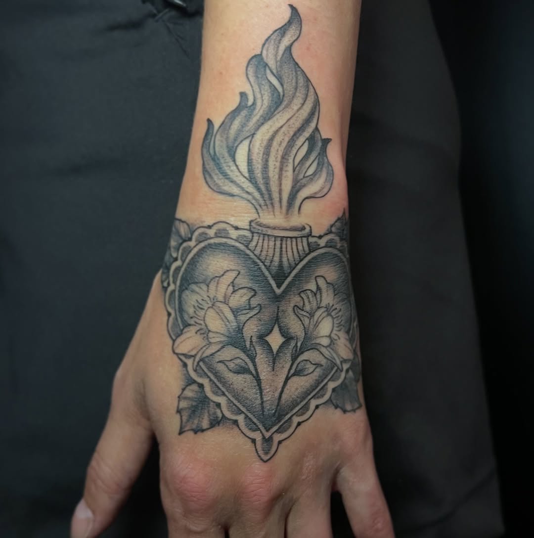 Tattoo by @autumnzilla — black_and_grey, ornamental
