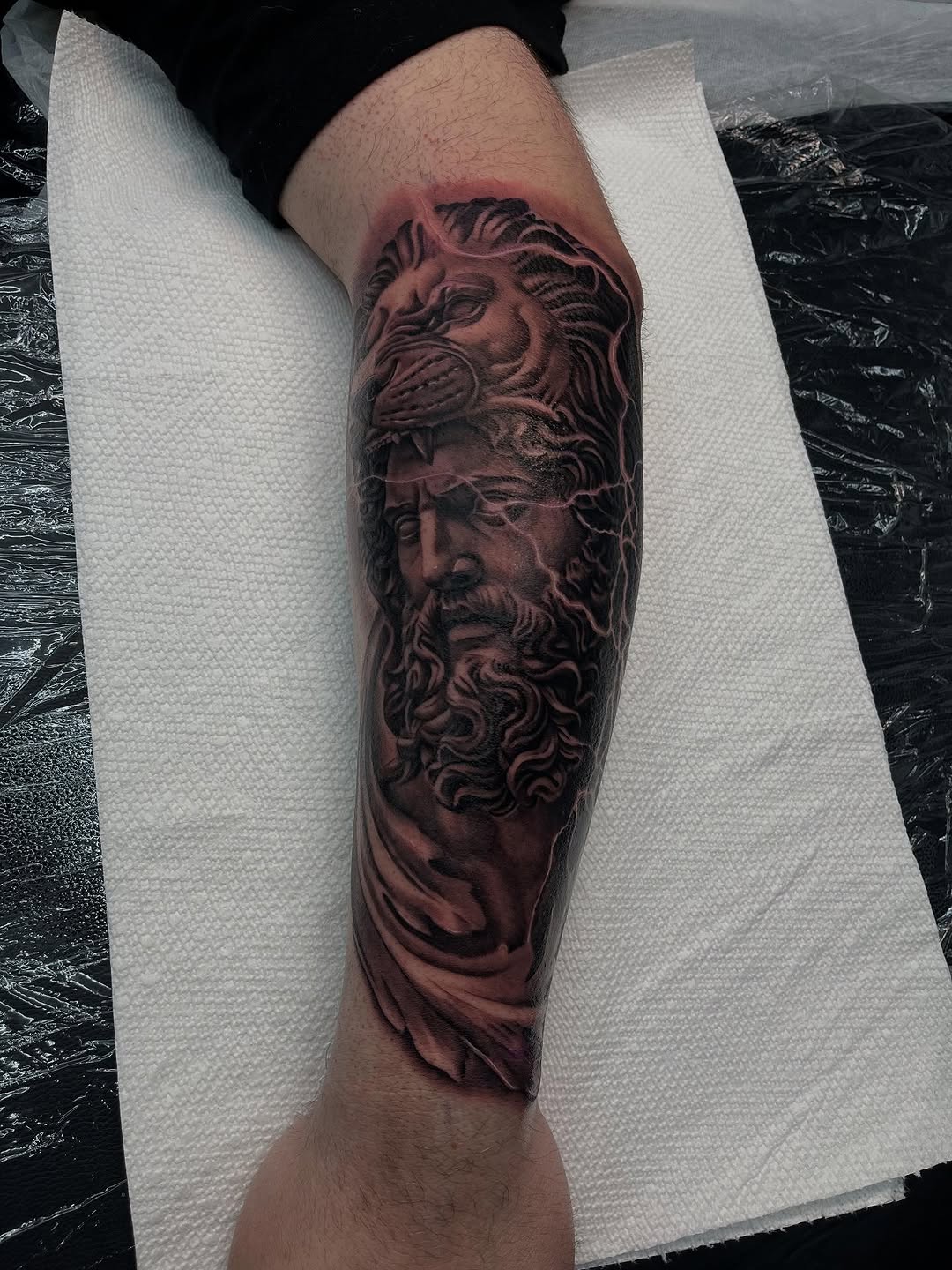 Tattoo by @_pinaink — realism, black_and_grey