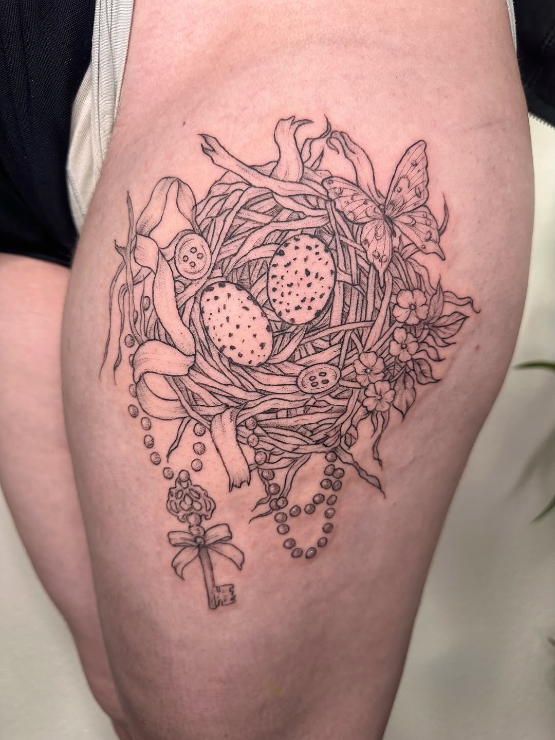 Tattoo by @folkandfernink โ fine_line