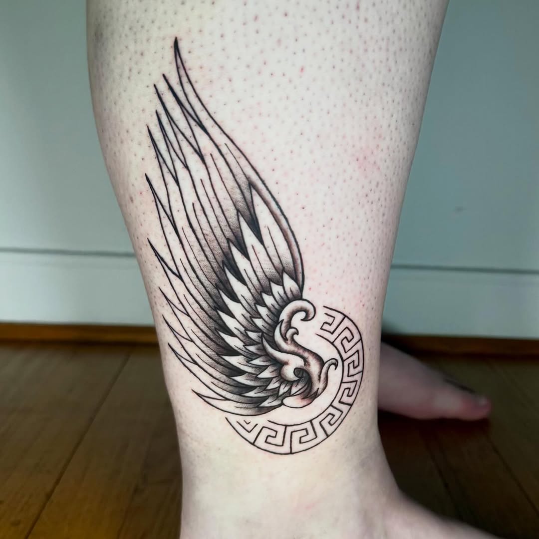 Tattoo by @tattoosbyzakariah — black_and_grey, geometric