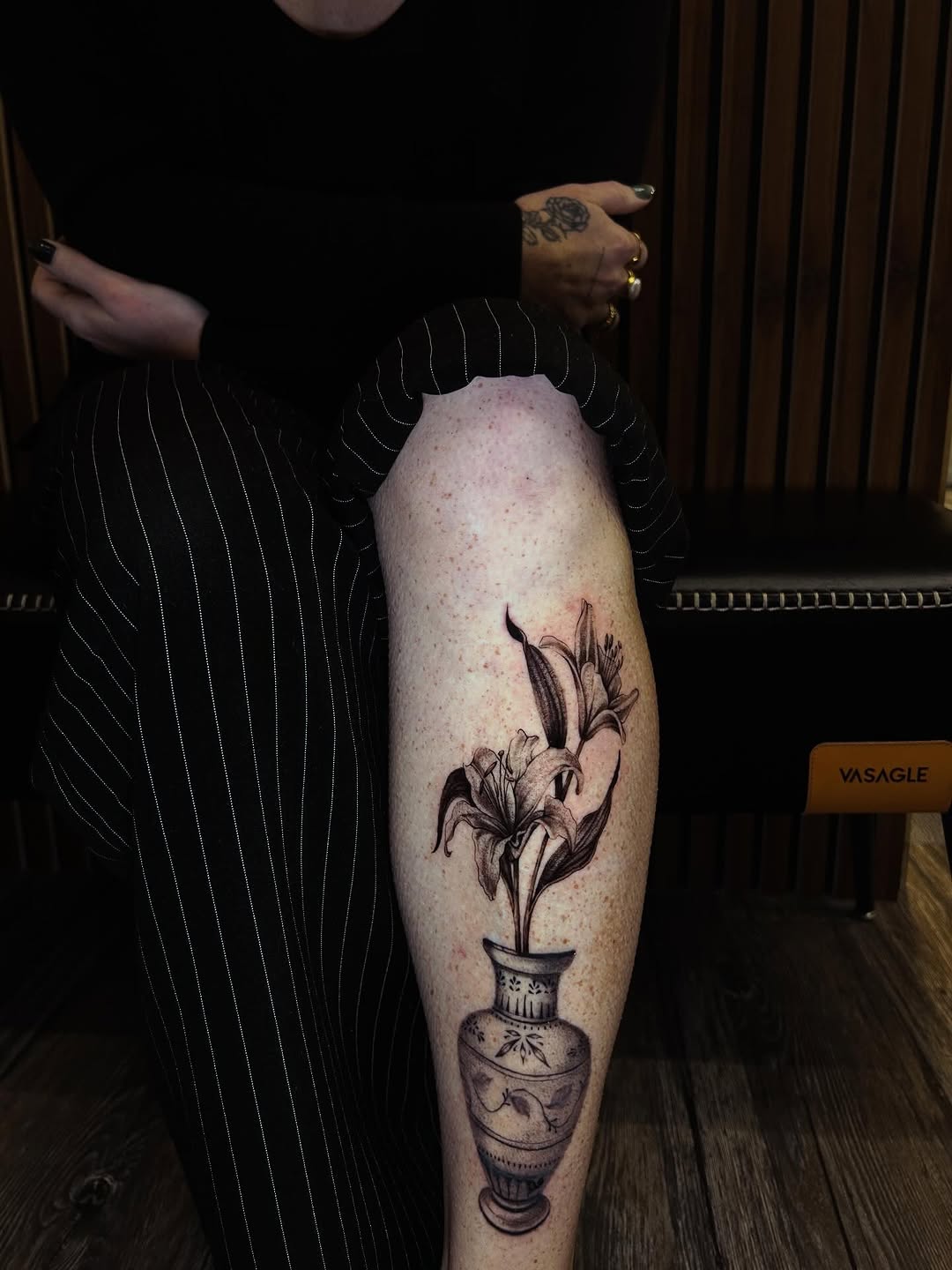 Tattoo by @tatbyj — black_and_grey