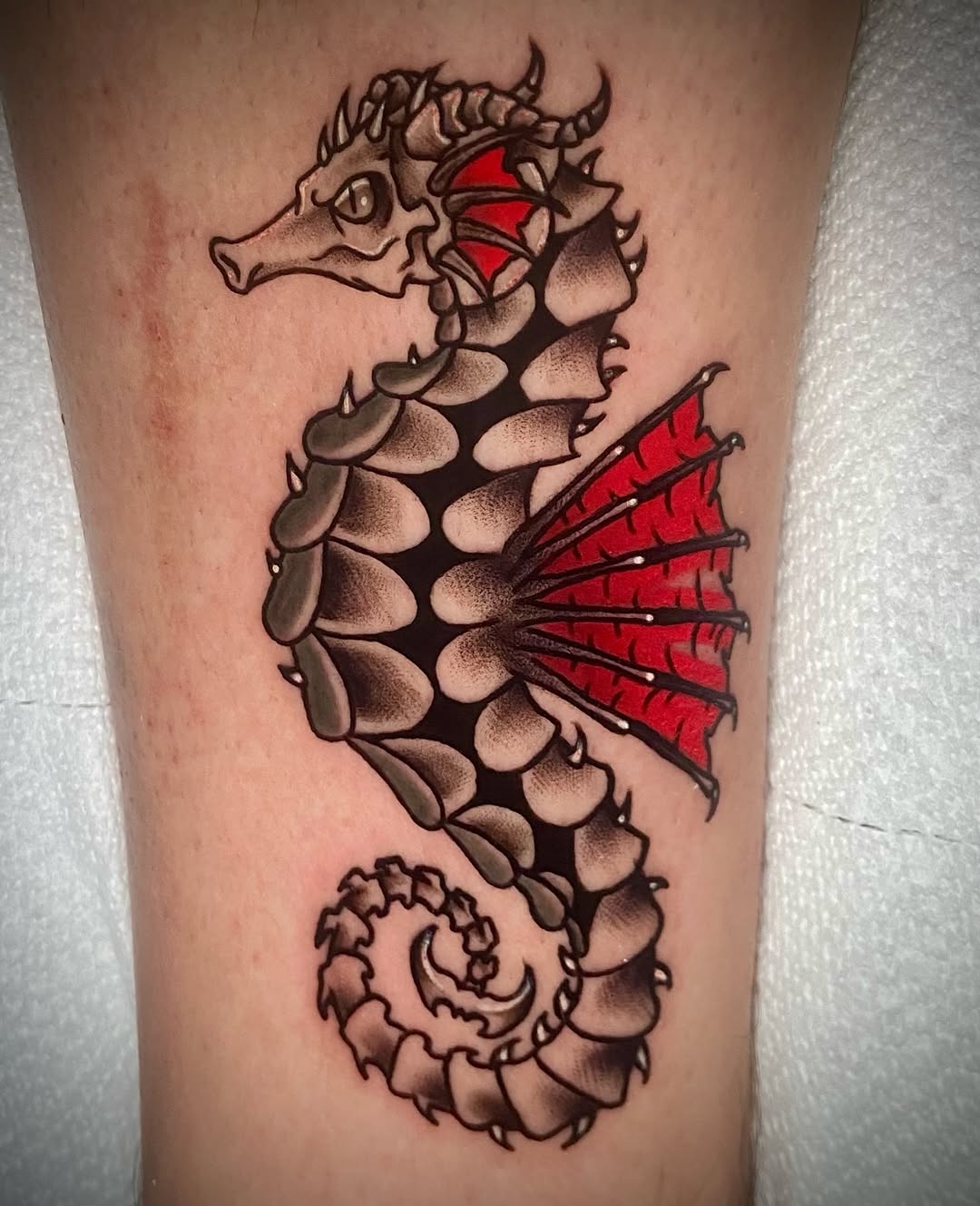 Tattoo by @figucciart — american_traditional, black_and_grey