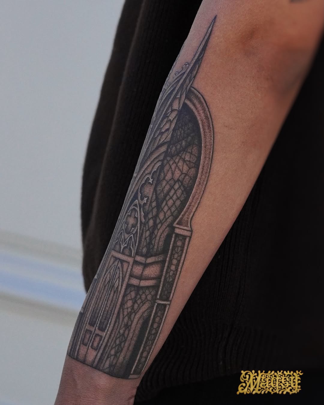 Tattoo by @artofmagsy — black_and_grey, ornamental