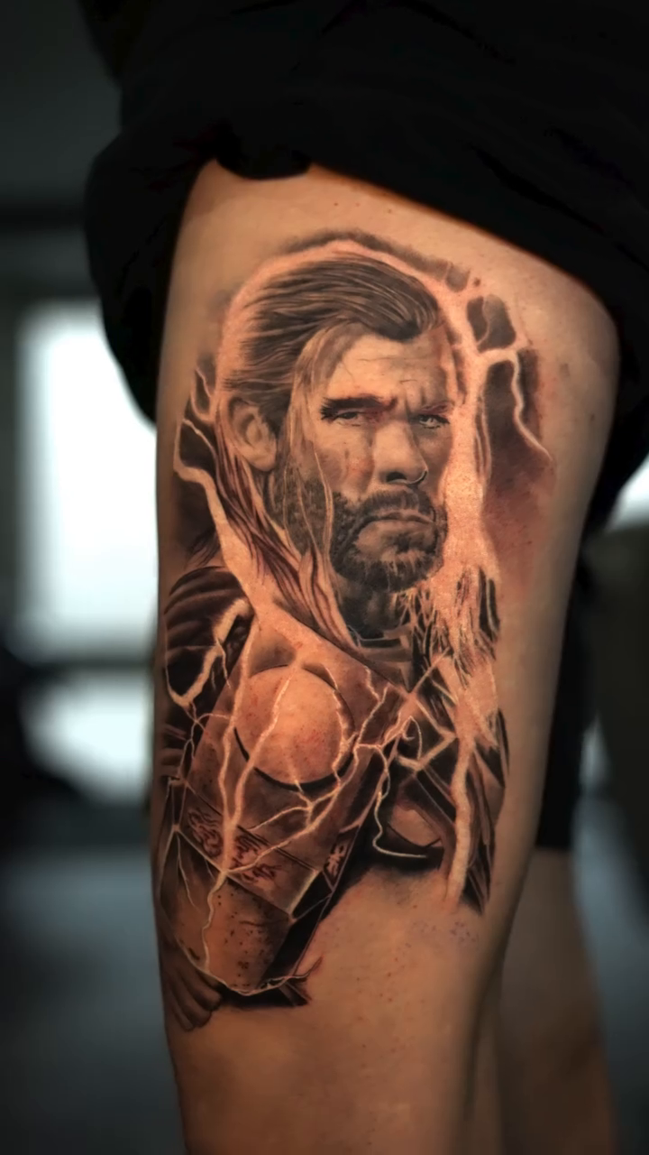 Tattoo by @remkohook_tattoos β realism, black_and_grey