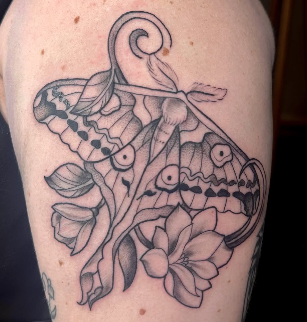 Tattoo by @tattoosbyhaas — illustrative, black_and_grey