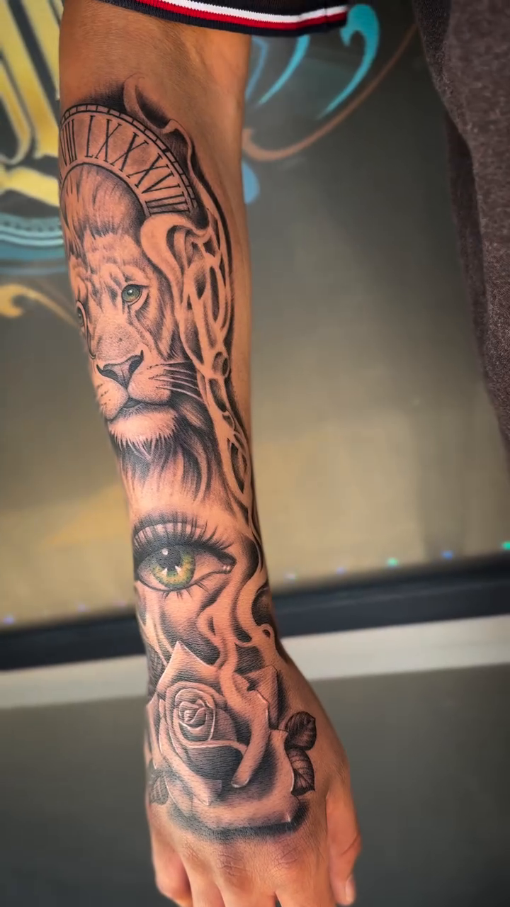Tattoo by @demonica_ink666 — realism, black_and_grey