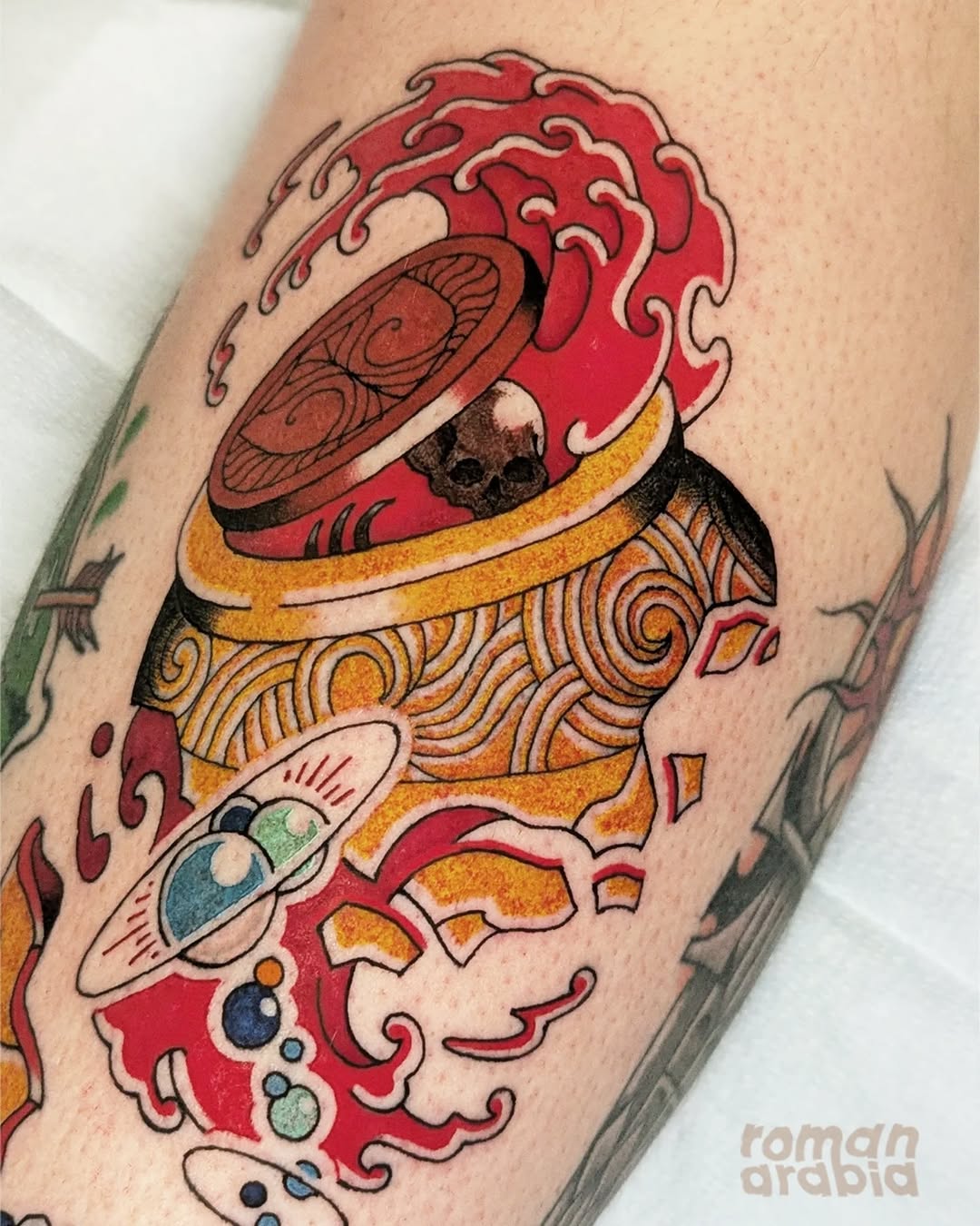 Tattoo by @roman.arabia.ink โ japanese_irezumi, neo_traditional