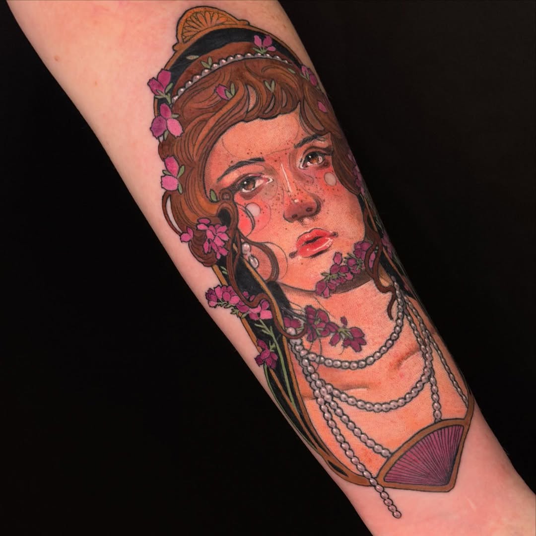 Tattoo by @pigeontattooing — illustrative, realism