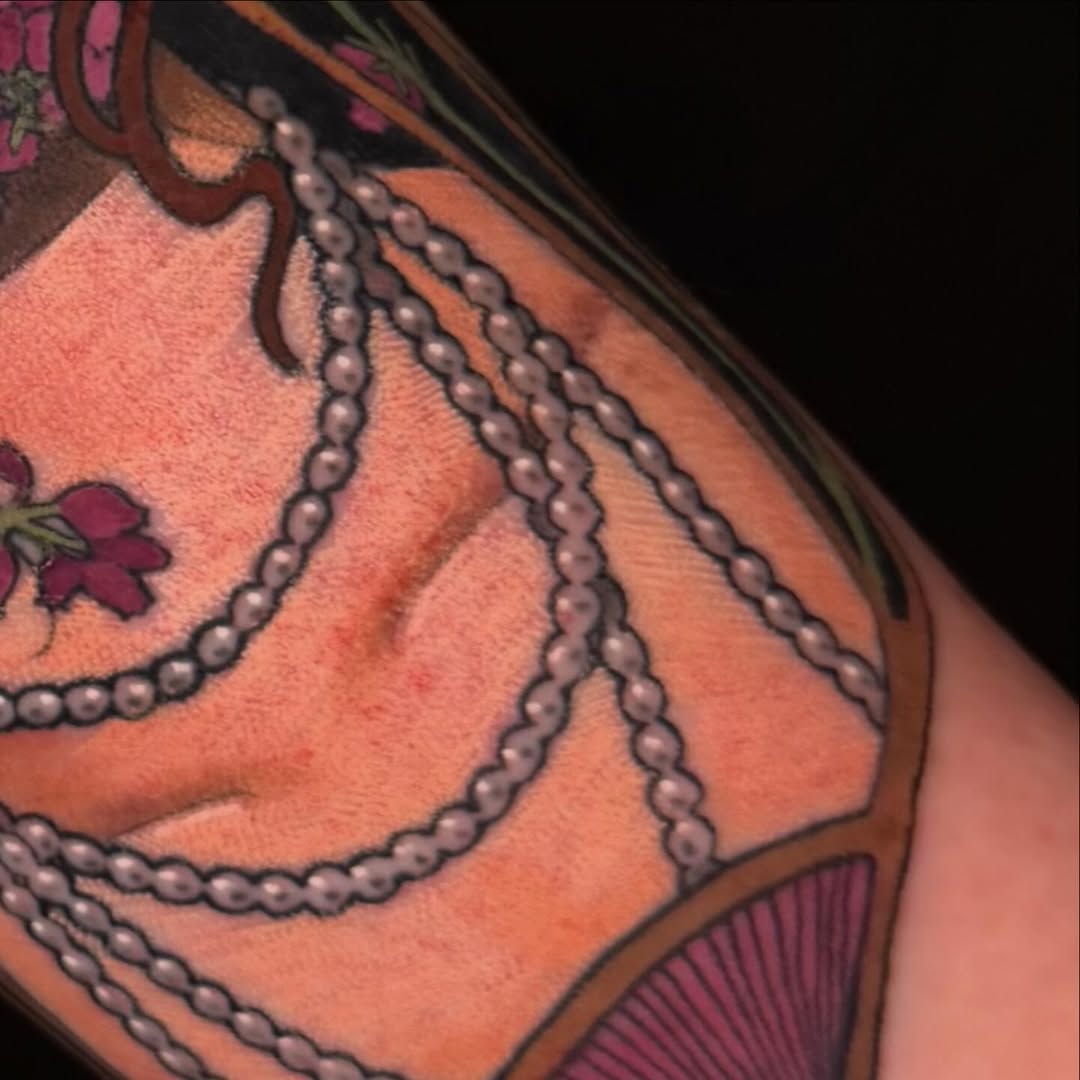 Tattoo by @pigeontattooing — illustrative, realism