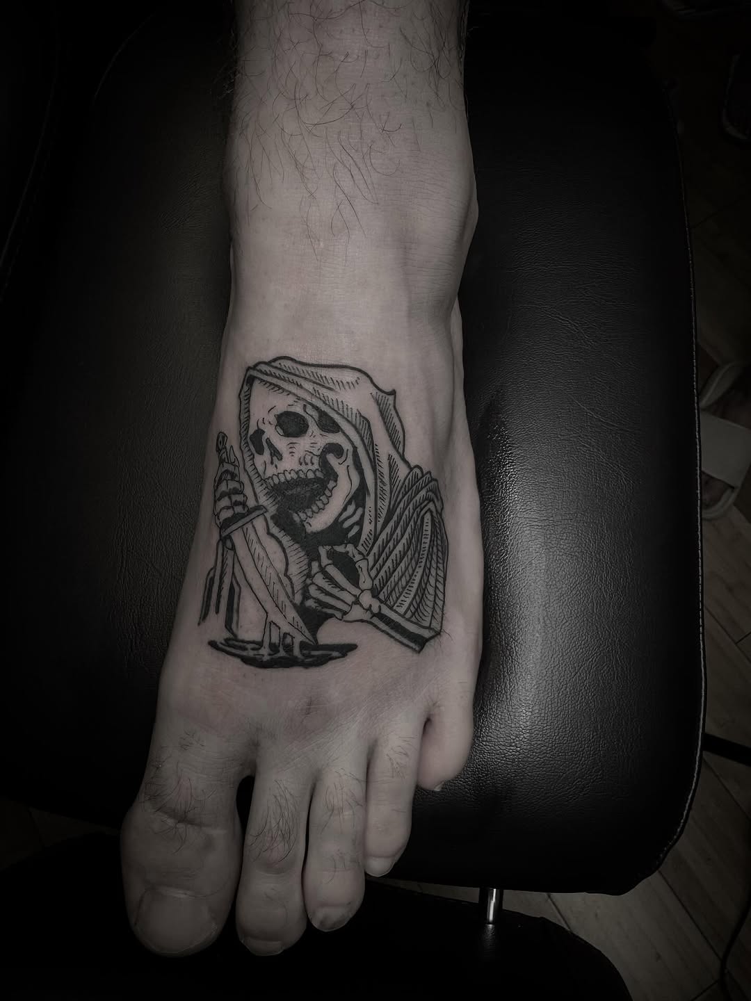 Tattoo by @joekhay — blackwork, illustrative