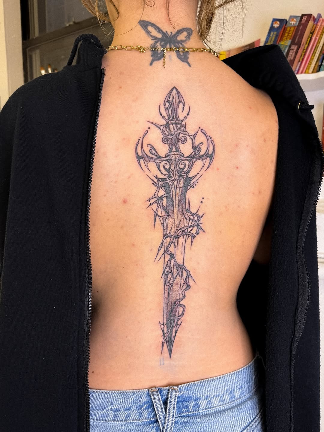 Tattoo by @madamerubis — black_and_grey, ornamental