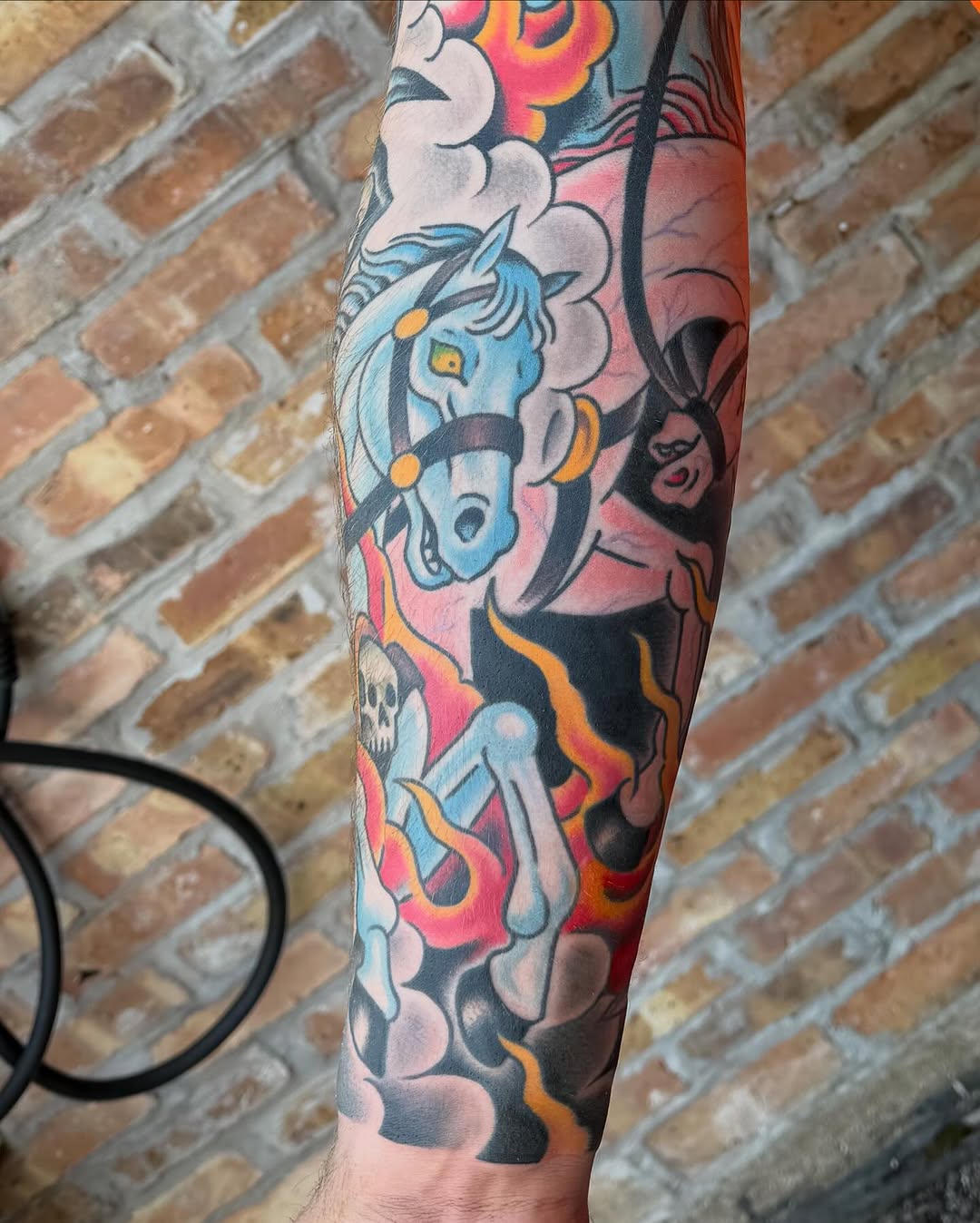 Tattoo by @mattpearl — american_traditional, new_school
