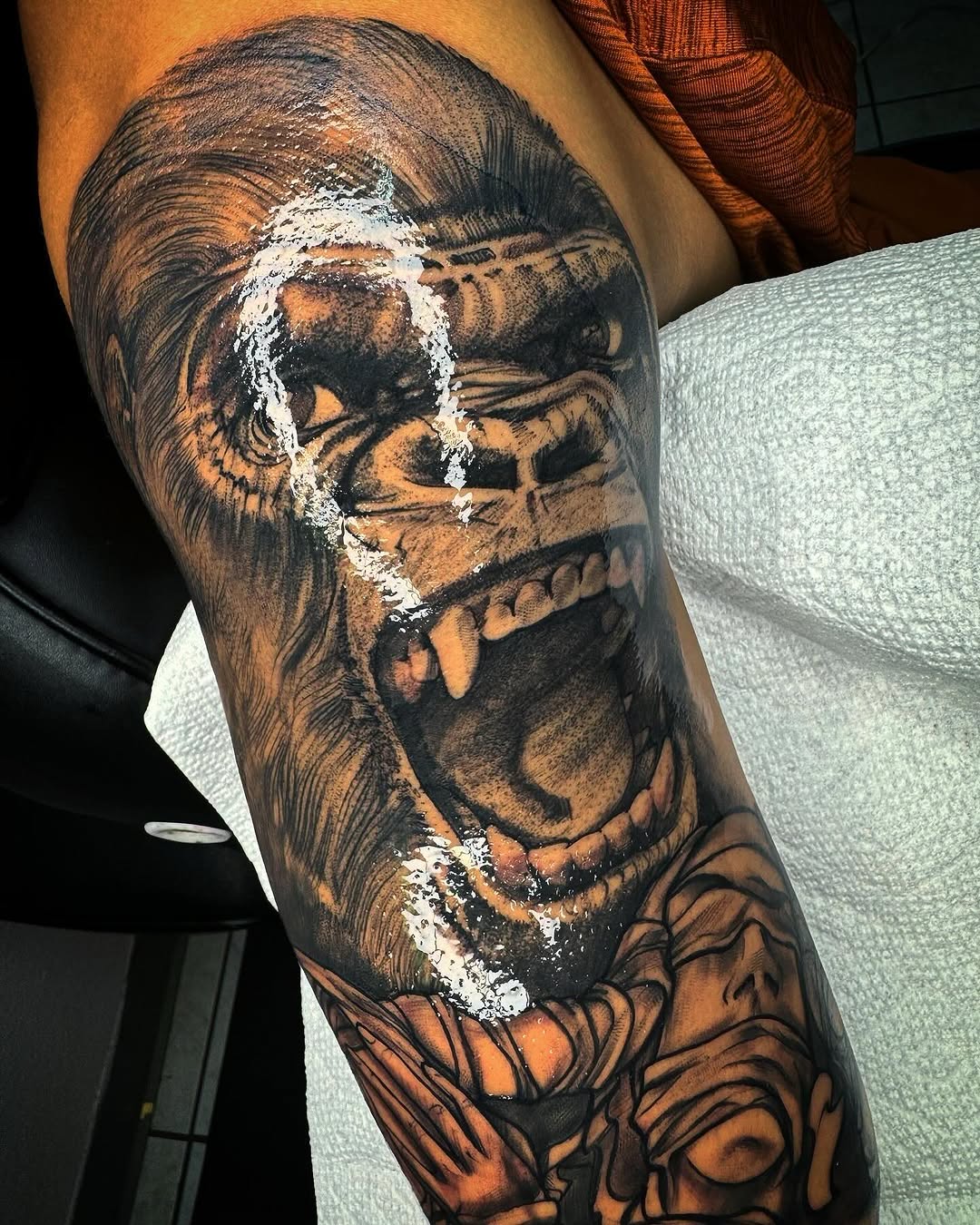 Tattoo by @inkhazmat — realism, black_and_grey