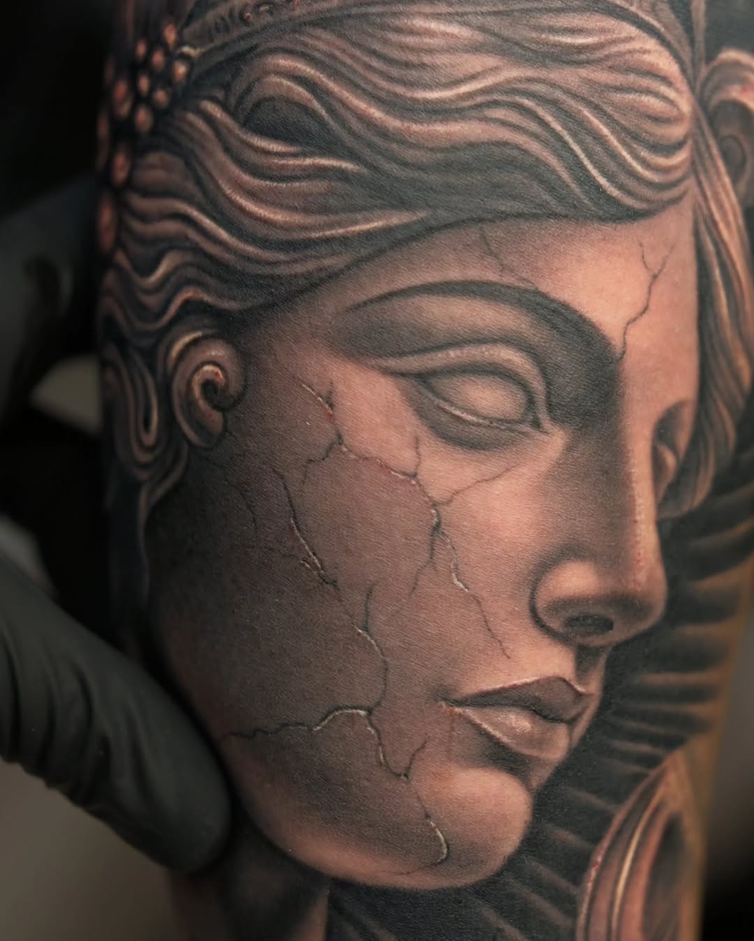 Tattoo by @wonderful.ink — realism, black_and_grey