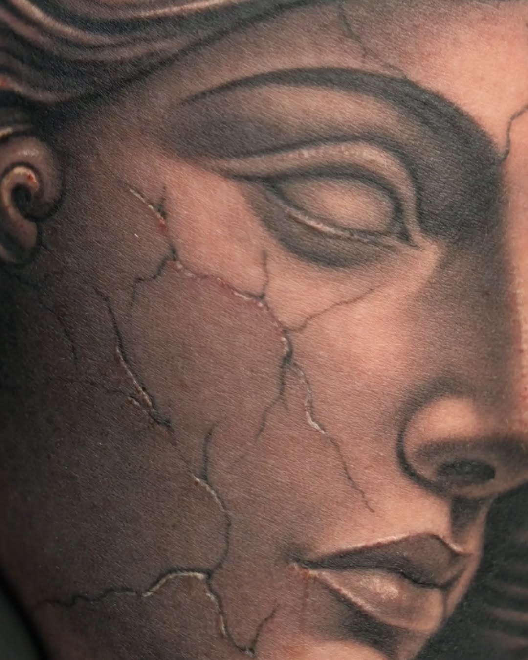 Tattoo by @wonderful.ink — realism, black_and_grey