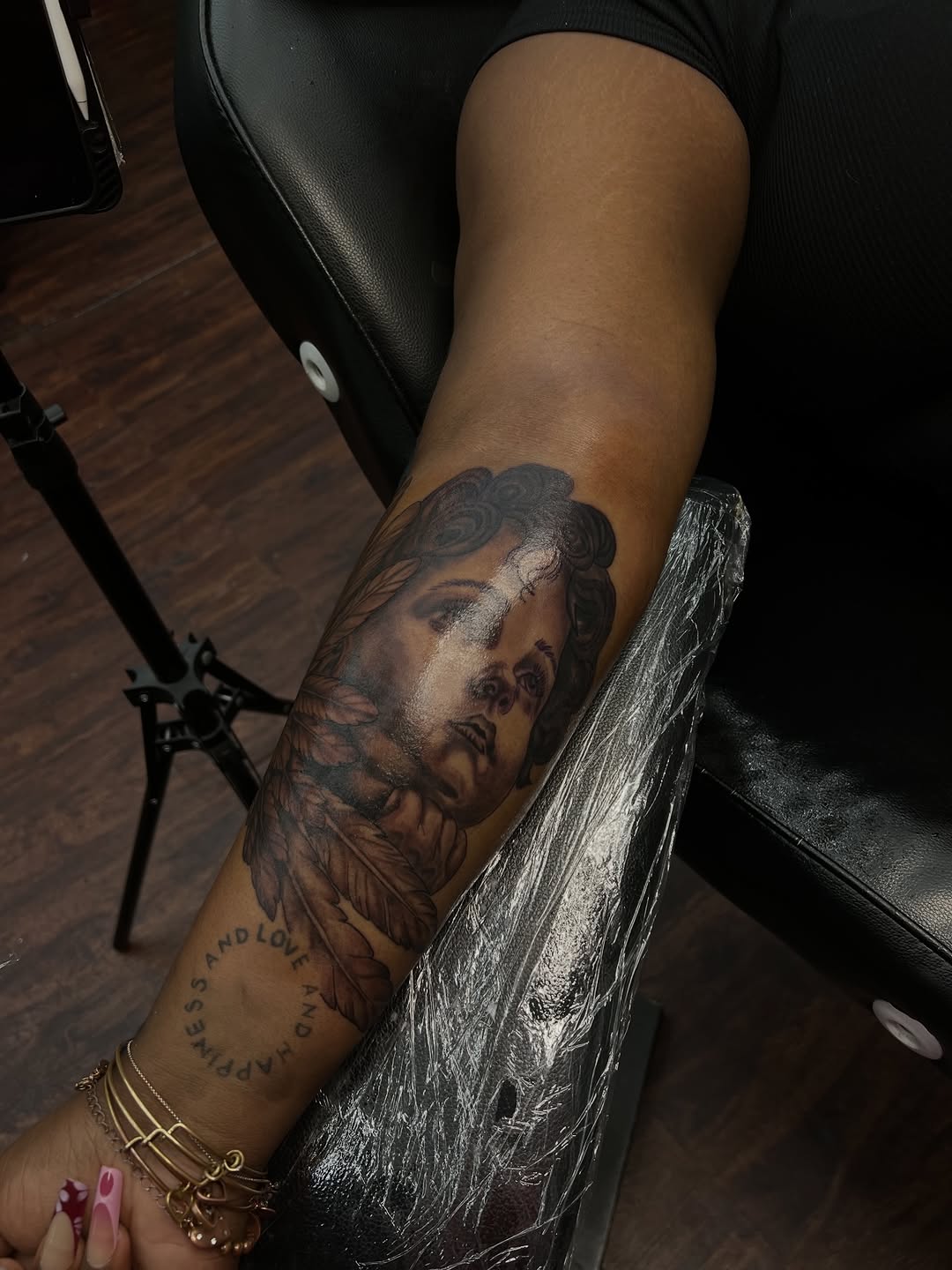 Tattoo by @_glassink — realism, black_and_grey