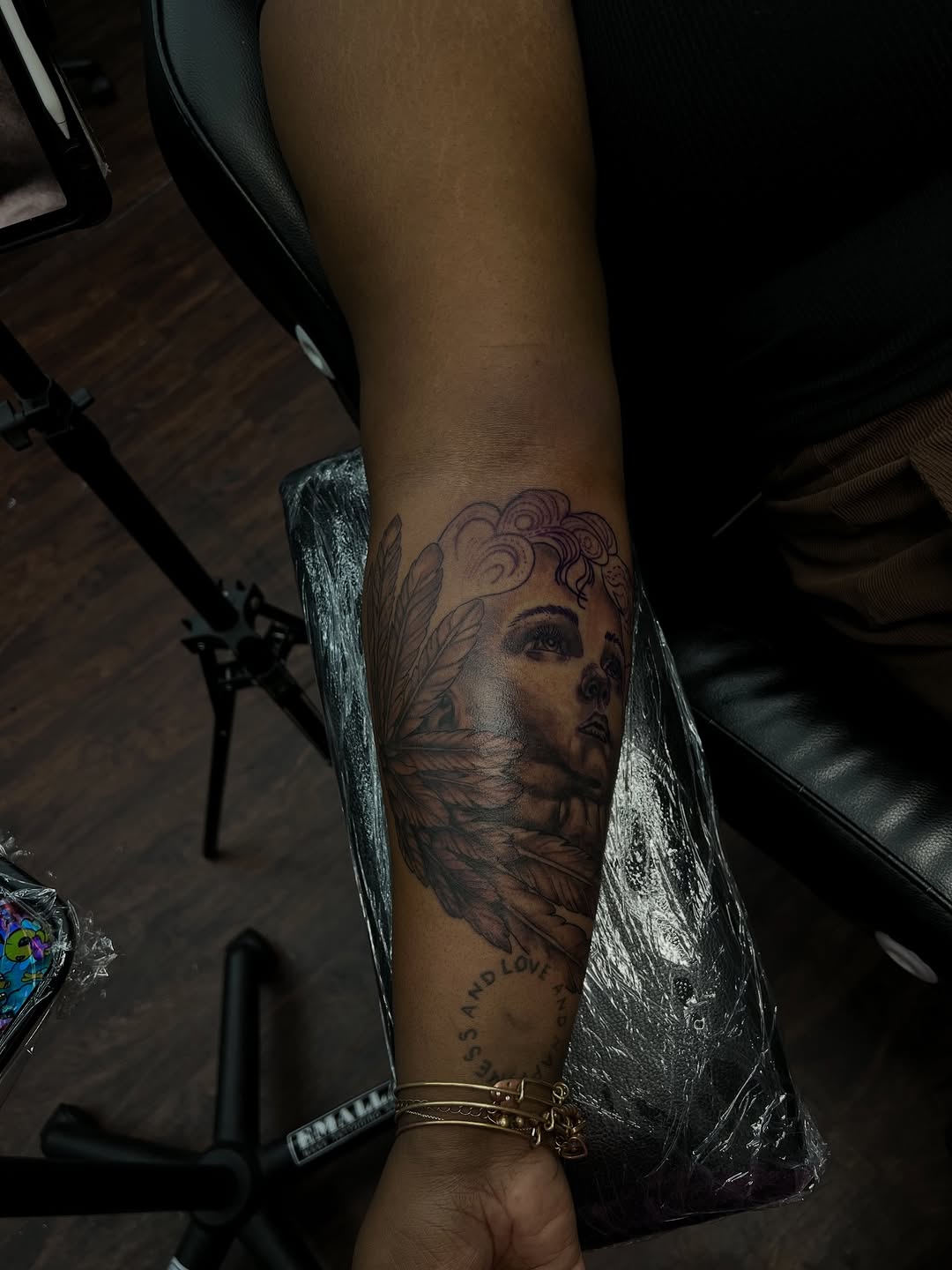 Tattoo by @_glassink — realism, black_and_grey