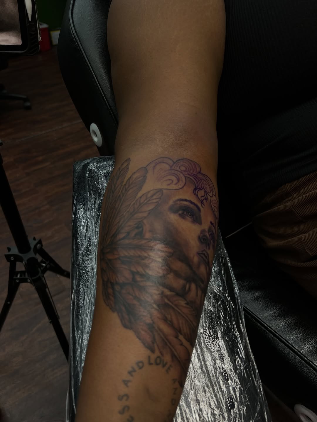 Tattoo by @_glassink — realism, black_and_grey