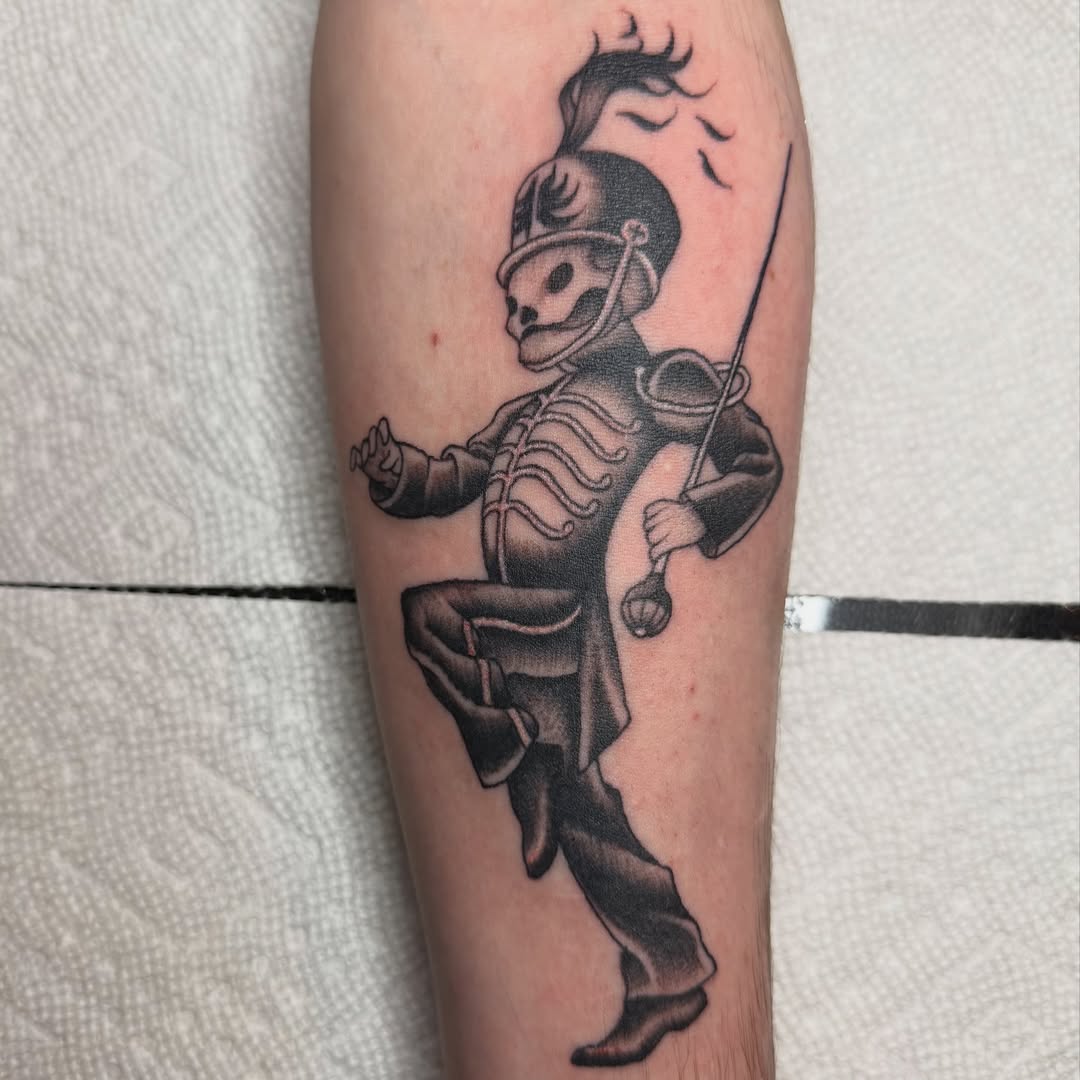 Tattoo by @kkstattoos — black_and_grey, realism