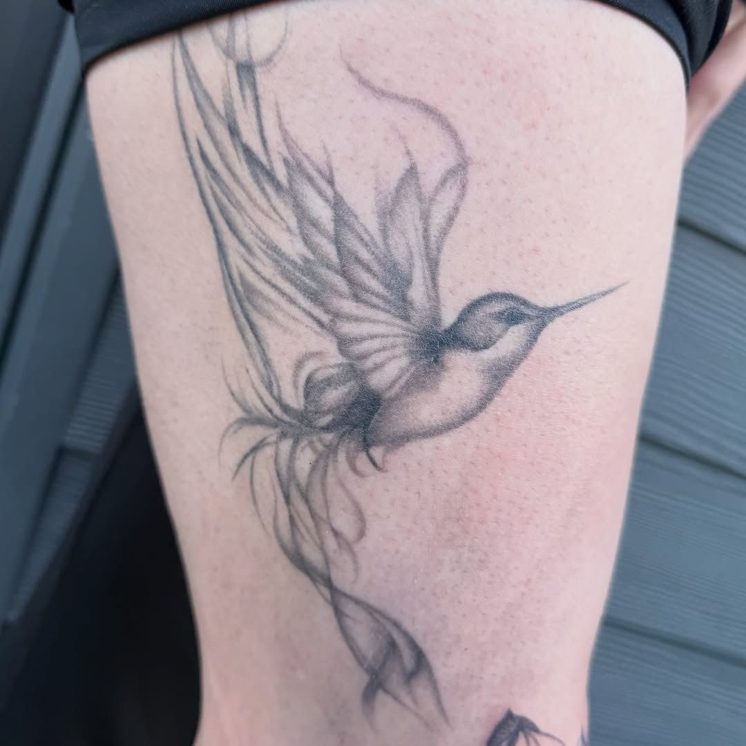Tattoo by @kkstattoos — black_and_grey, realism