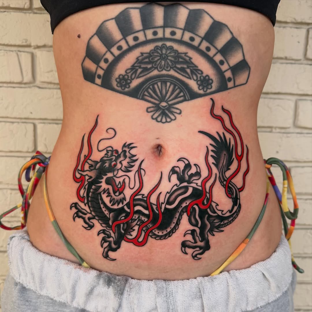 Tattoo by @tatt_brat_ — japanese_irezumi, blackwork