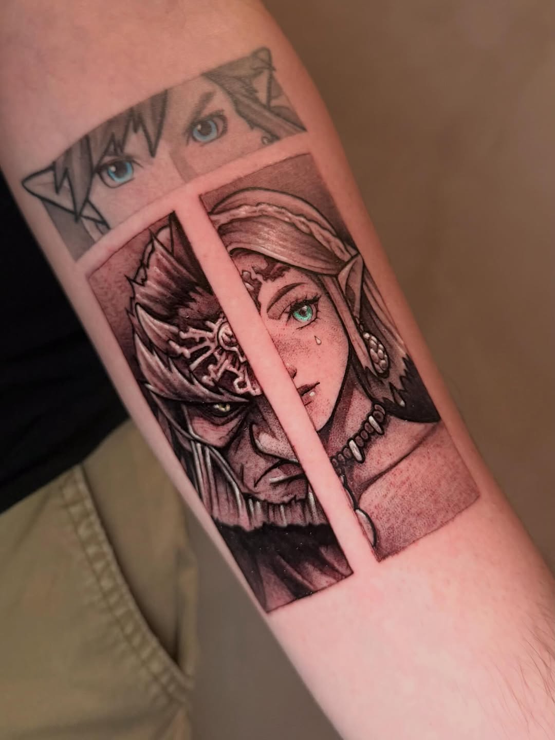 Tattoo by @emi_inks โ anime, black_and_grey