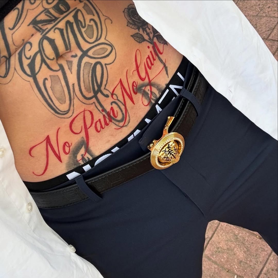 Tattoo by @f.b.y_ink β lettering_script, chicano