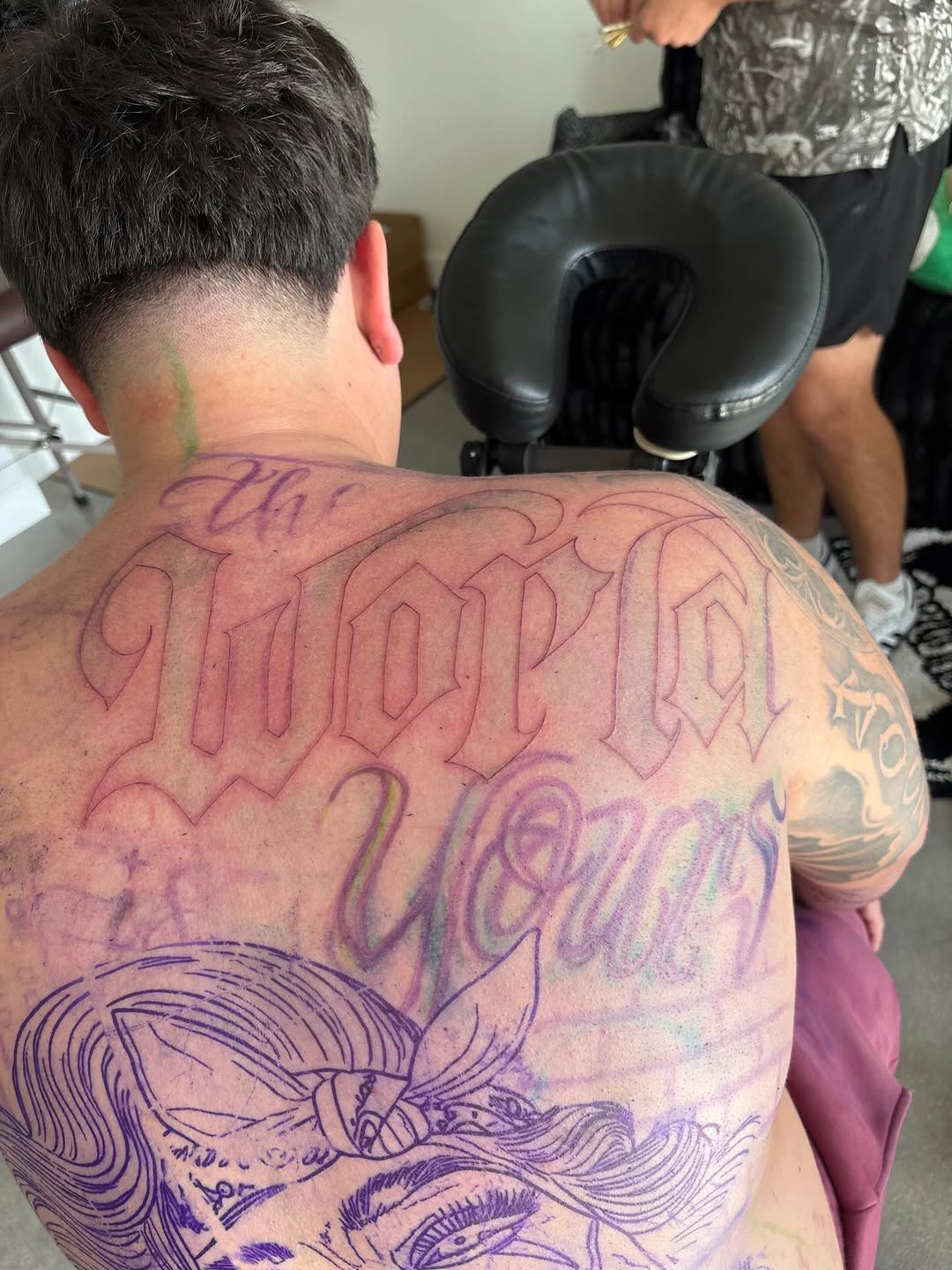 Tattoo by @n0face.j — lettering_script