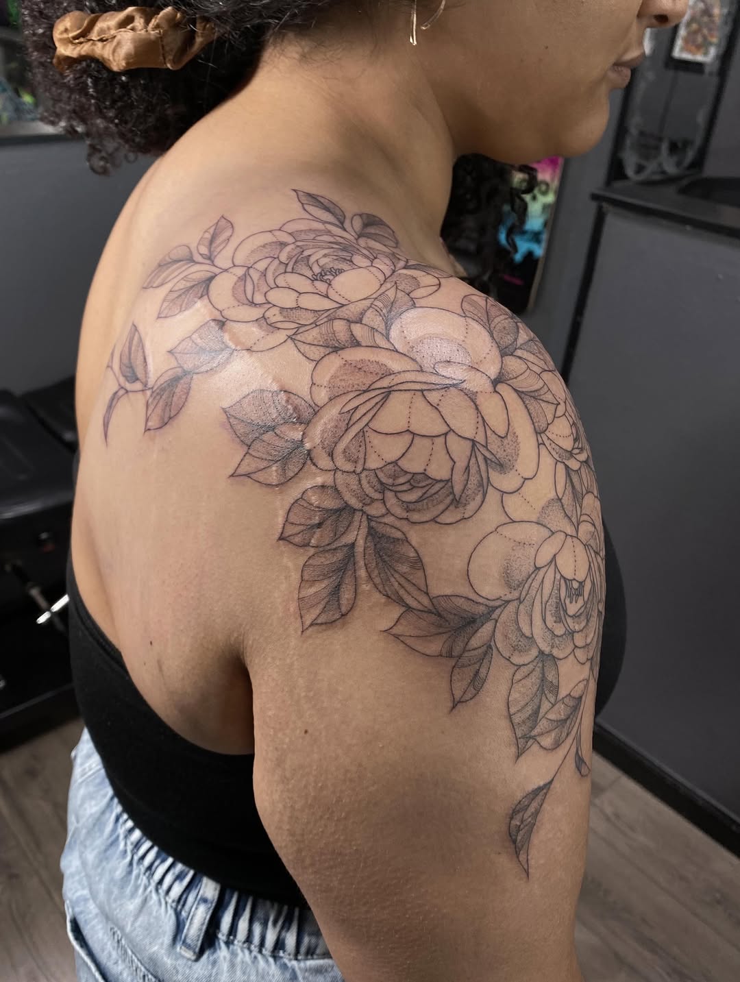 Tattoo by @tattoofiendclub — fine_line, black_and_grey